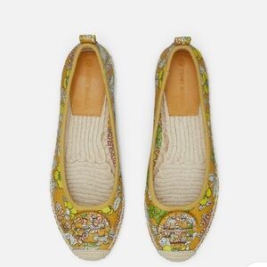 TORY BURCH women 
Minnie Ballet Espadrille floral 
$198
Size 8.5 NEW